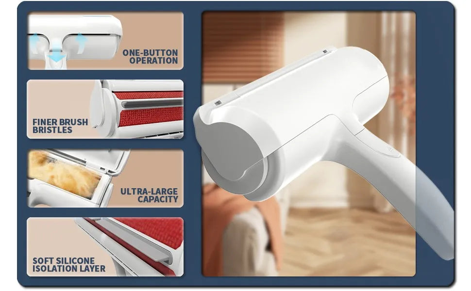 Self-Cleaning Pet Hair Roller